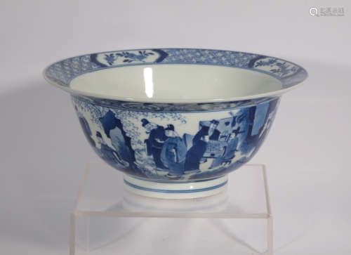 A BLUE AND WHITE BOWL KANGXI PERIOD