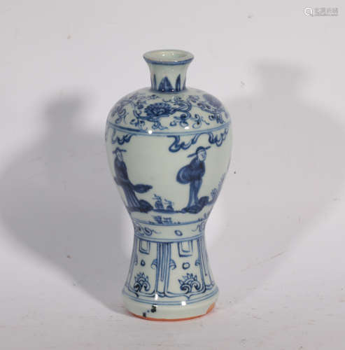 A BLUE AND WHITE MEIPING ZHENGDE PERIOD
