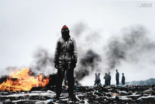 Mario Macilau(Mozambican, circa 1984) 'Life goes On (Fire)