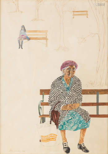 Hilda Bernstein(South African, 1915-2006) The Park Bench