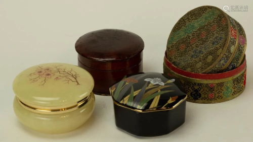 Collection of Asian Covered Table Boxes