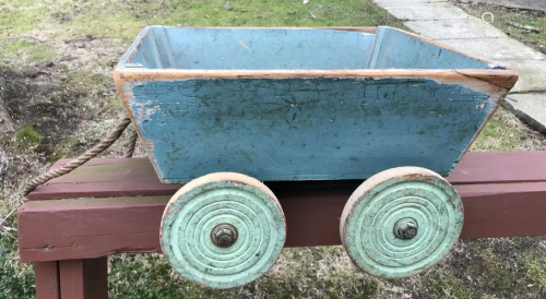 Antique Handmade & Hand Painted Wagon Pu…