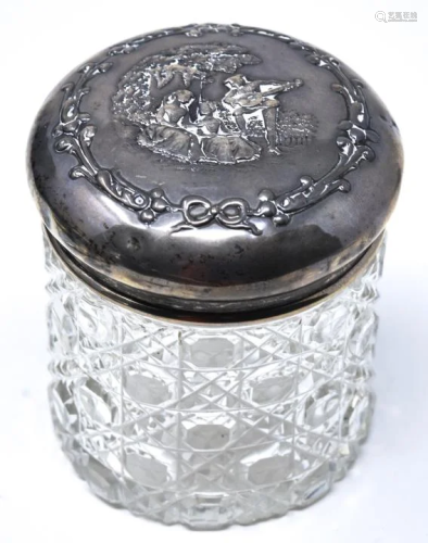 Antique C 1899 English Sterling Silver Vani…