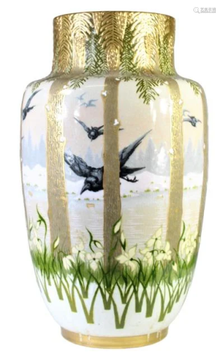 Monumental K&G French Luneville Vase Circa…