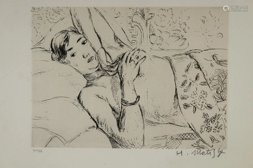 Matisse, Pencil Signed Lithograph of a W…