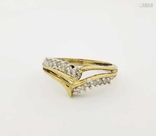 10K Gold Diamond Ring