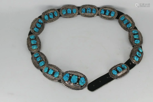 Robert and Bernice Leekya, Pueblo Sterling Belt