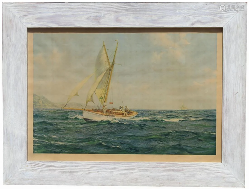 Montague J Dawson (1890 - 1973) Framed Print