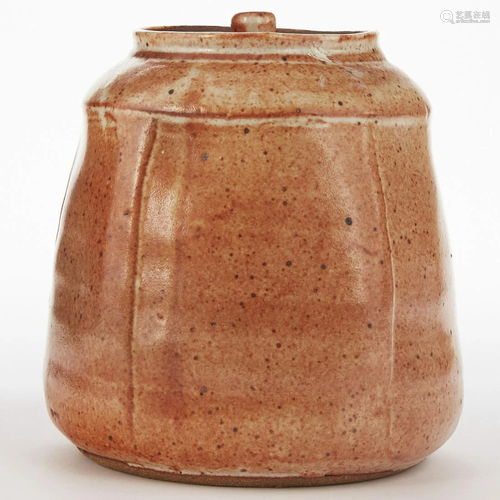 Warren MacKenzie Studio Pottery Lidded Jar