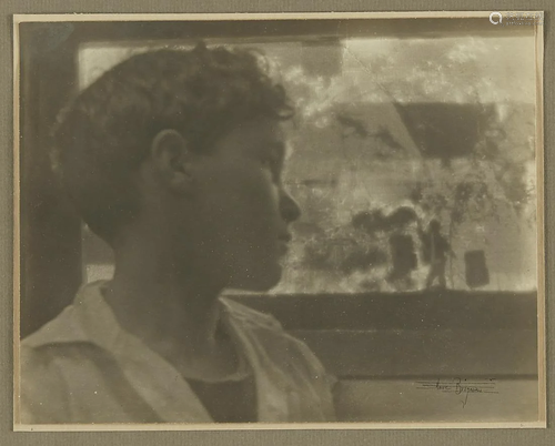 Anne Brigman Boy Looking Out Window Phot…