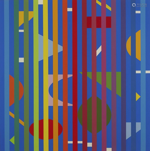 Yaacov Agam Abstract Serigraph