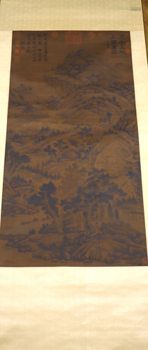 A CHINESE PAINTING SCROLL,ATTRIB…