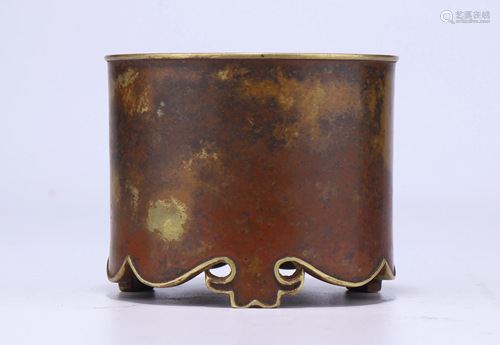 A CHINESE BRONZE CENSER,LATE MING DYN…