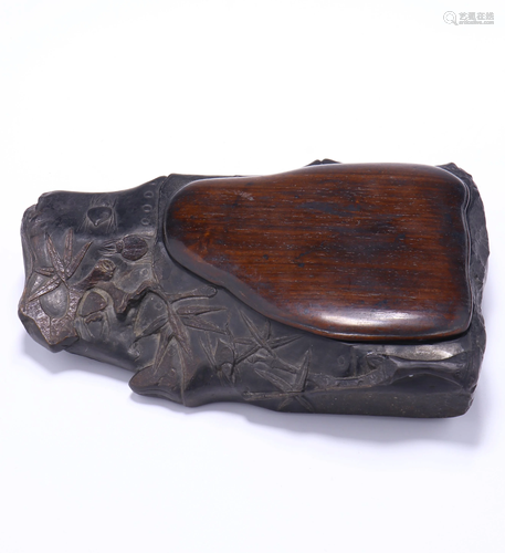 A CHINESE INKSTONE, QING DYNASTY