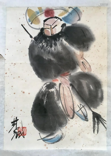 A CHINESE PAPER PAINTING,ATTRIBUTED TO…