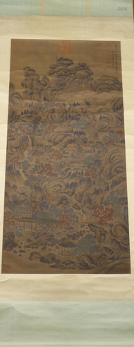 A CHINESE PAINTING SCROLL,ATTRIB…