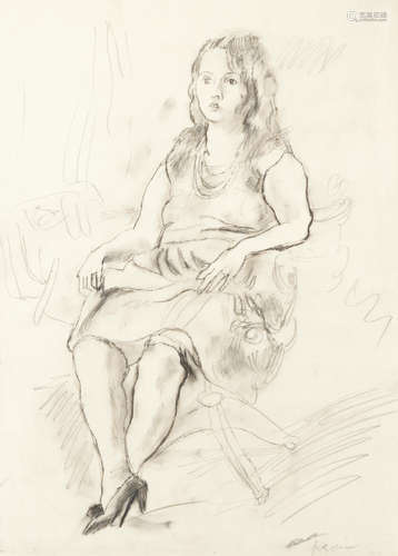 Jules Pascin(French, 1885-1930) Femme assise