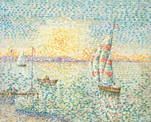 Léon Pourtau(1868-1898) Soleil Couchant