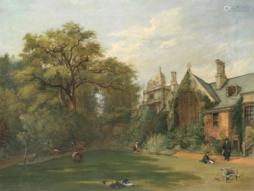 Reverend Thomas James Judkin(British, 1788-1871) The Tree Court, Gonville and Caius College, Cambridge