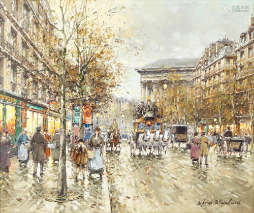 Antoine Blanchard(French, 1910-1988) Boulevard de la Madeleine