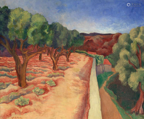 Attributed to Willem Grimm(German, 1904-1986) Oliveraie en Provence