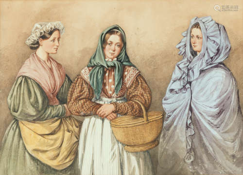 Mary Ellen Best(British, 1809-1891) Costumes of Dusseldorf