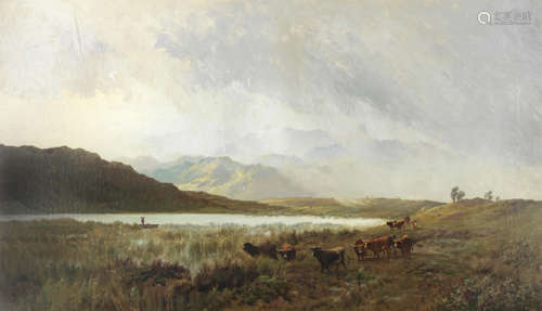 Alfred de Breanski Snr.(1852-1928) 'Scotch Moorland and Mist'