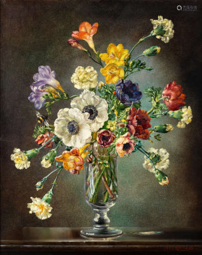 Cecil Kennedy(British, 1905-1997) Spring flowers