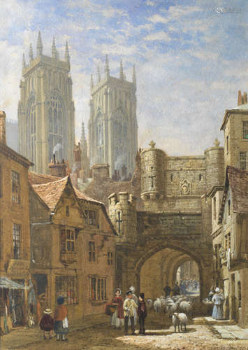 Louise J. Rayner(British, 1832-1924) Bootham Bar, York