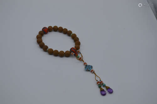 Chinese Eighteen Agalwood Beads String