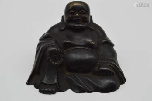 Chinese Bronze Maitreya Statue