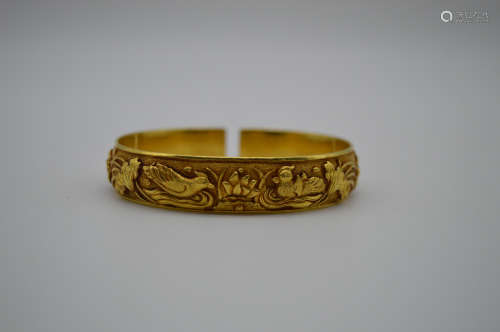 Chinese Pure Gold Bracelet