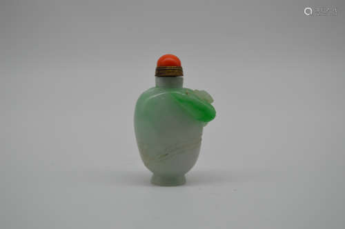 Chinese Hard Jade Snuff Bottle