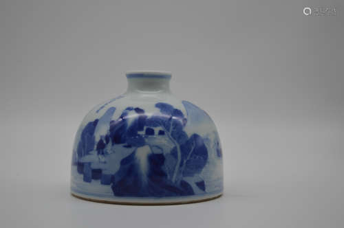 Chinese Kangxi Period Blue And White Porcelain Vessel