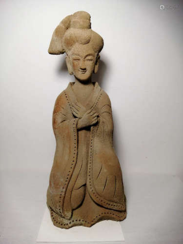 Chinese Pottery Figurine Statue