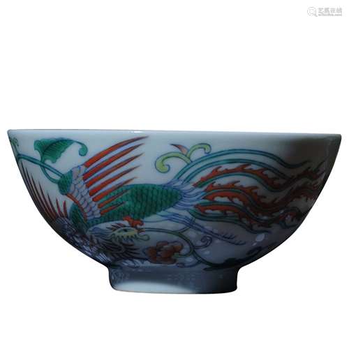 A Chinese Dou-Cai Glazed Porcelain Bowl