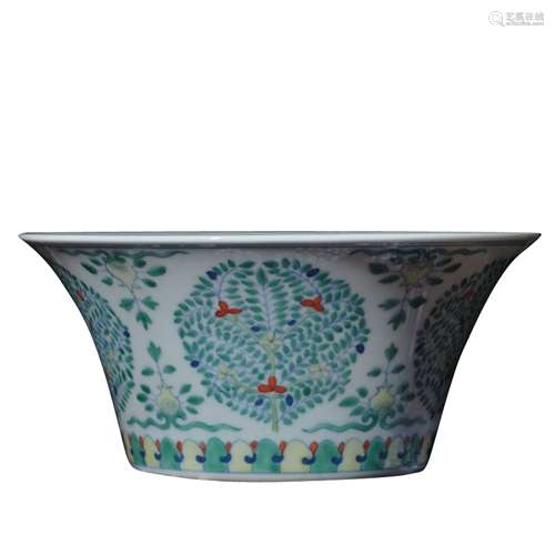 A Chinese Dou-Cai Glazed Porcelain Bowl