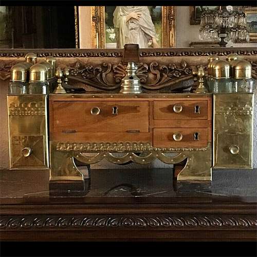 A Chinese Carved Hardwood Shelf