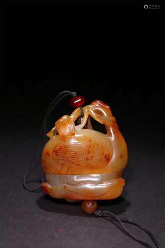 A Chinese Agate Decoration