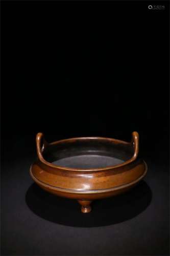 A Chinese Bronze Incense Burner