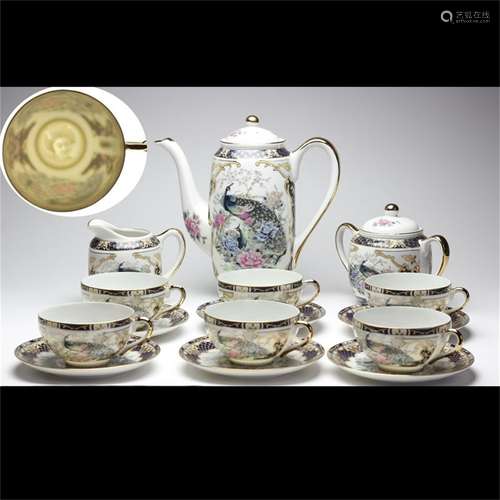 A Set of Japanese Porcelain Tea Set