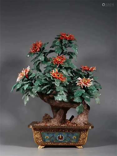 A Chinese Bronze Bonsai