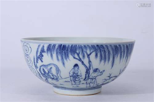 A Chinese Blue and White Porcelain Bowl