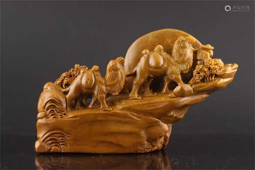 A Chinese Carved Stone Decoration