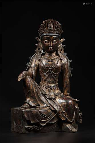 A Chinese Bronze Figure of Buddha