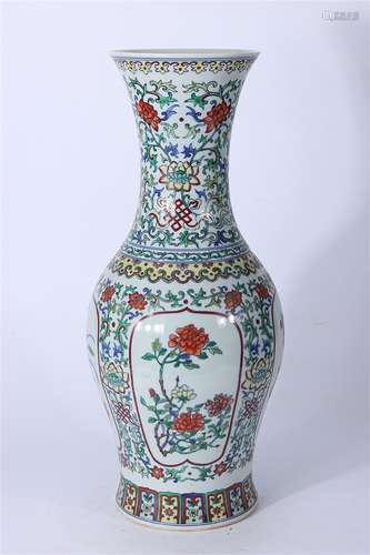 A Chinese Dou-Cai Glazed Porcelain Vase