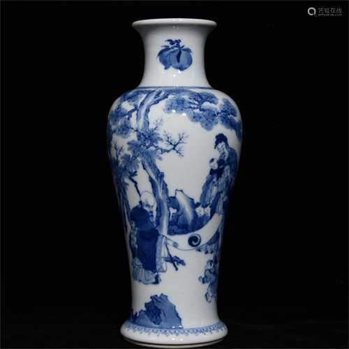 A Chinese Blue and White Porcelain Vase