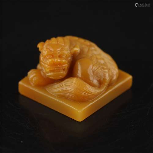 A Chinese Carved Stone Seal