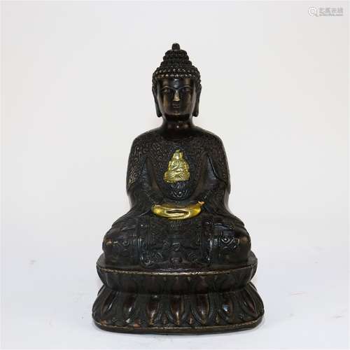 A Chinese Bronze Figure of Buddha