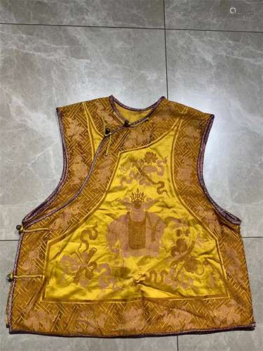 A Chinese Embroidered Mandarin Jacket